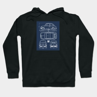 Vintage Fiat 500 Hoodie